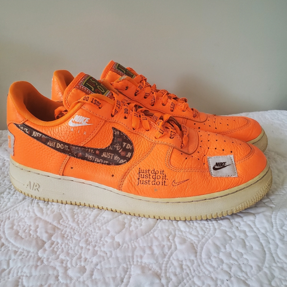 nike air force orange just do it